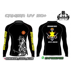 6005 CAMISA MANGA LONGA UV 50+ PRETA